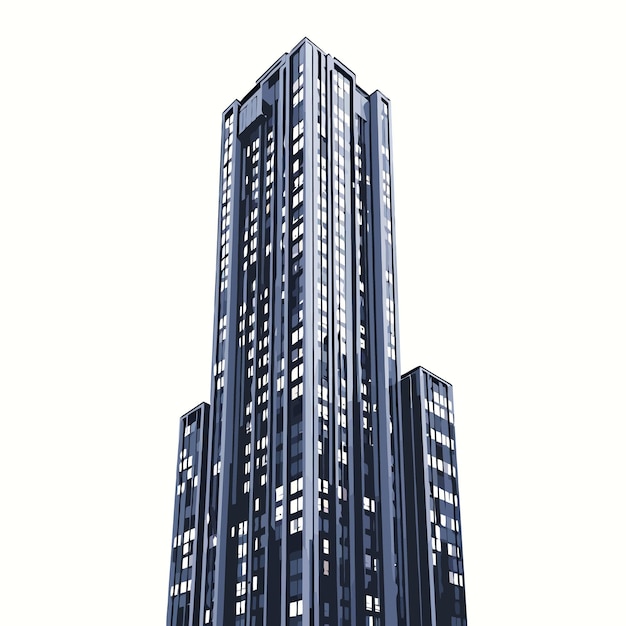 un edificio alto con molte finestre e finestre