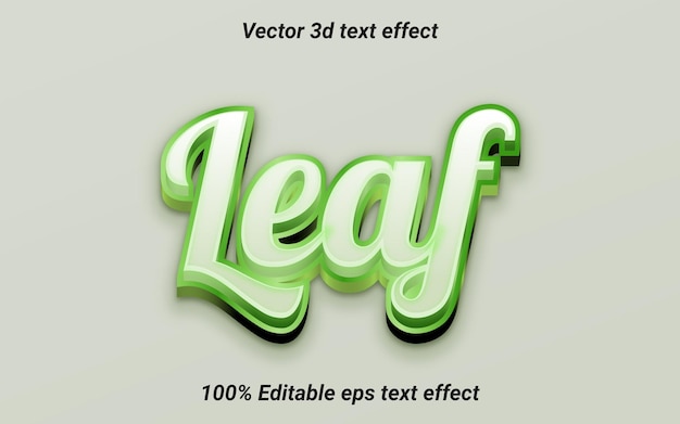 Un effetto foglia con uno sfondo verde