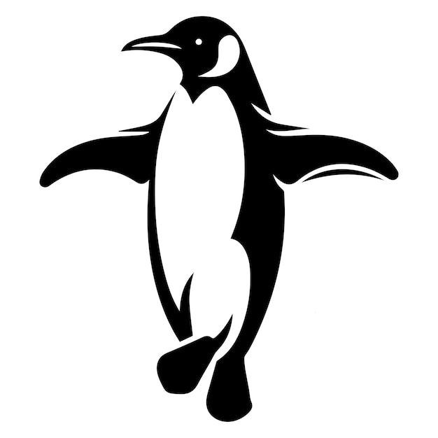 Un file EPS di illustrazione artistica vettoriale di Penguin