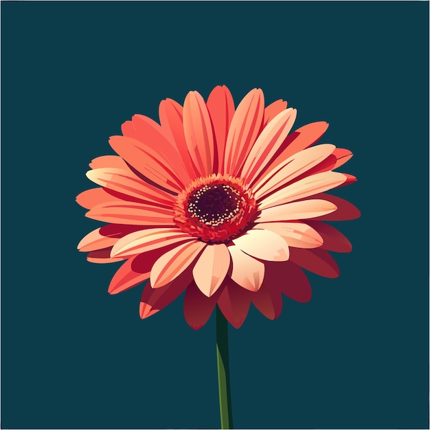 un fiore è disegnato su uno sfondo rosa