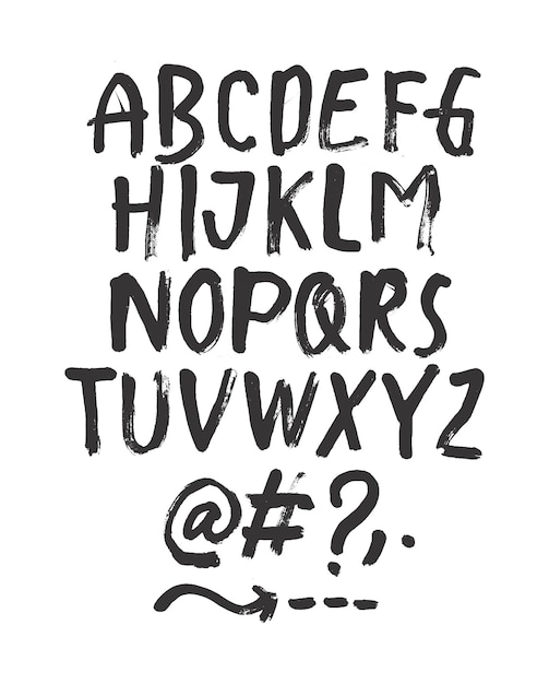 Un font disegnato a mano con le lettere "no. tumblr".