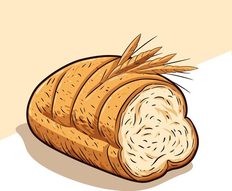 Vettore un fornaio che tiene un vassoio di pretzel illustrazione vettoriale