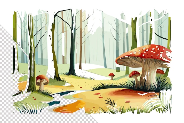 Un fungo nella foresta