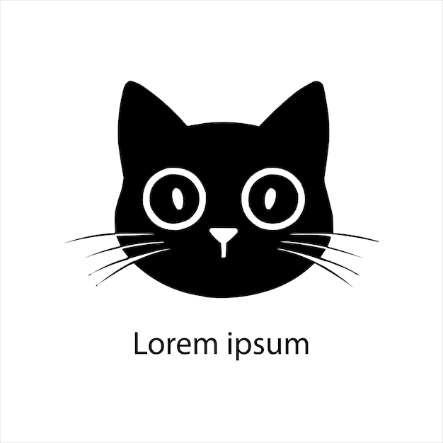 un gatto nero con la parola lg su di esso