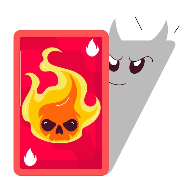 un gioco rosso che ha un cranio e un cranio su di esso