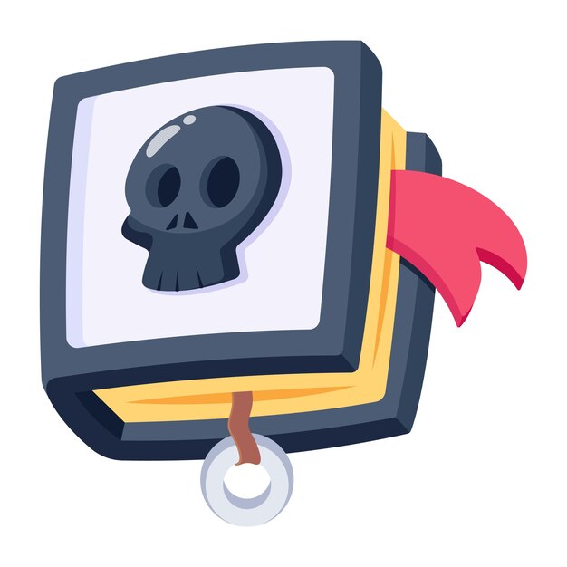 Un'icona 2d modificabile del podio del libro