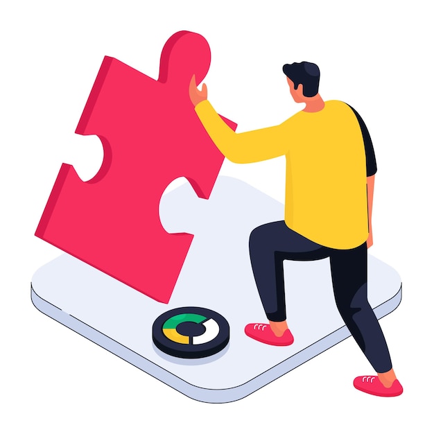 Un'illustrazione a colori della risoluzione di problemi