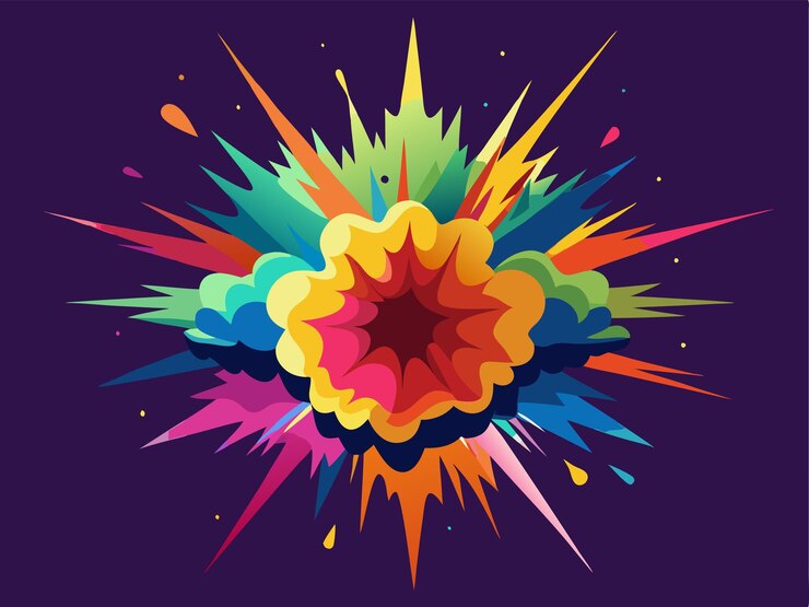 Vettore un'illustrazione colorata di un fiore con le parole "quote" su di esso
