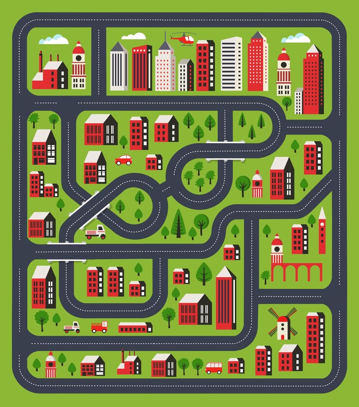 Un'illustrazione di un modello di gioco per la stampa