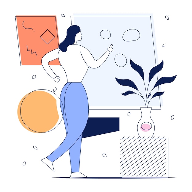 Un'illustrazione piatta ben progettata del fitness
