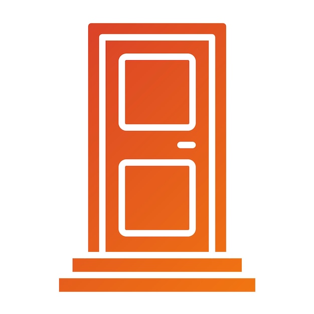 un'immagine arancione e arancione di una porta che dice cerniera