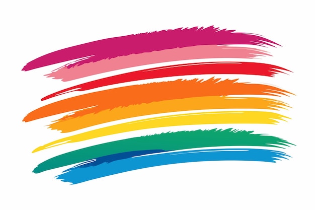 un'immagine arcobaleno con una linea di arcobaleni