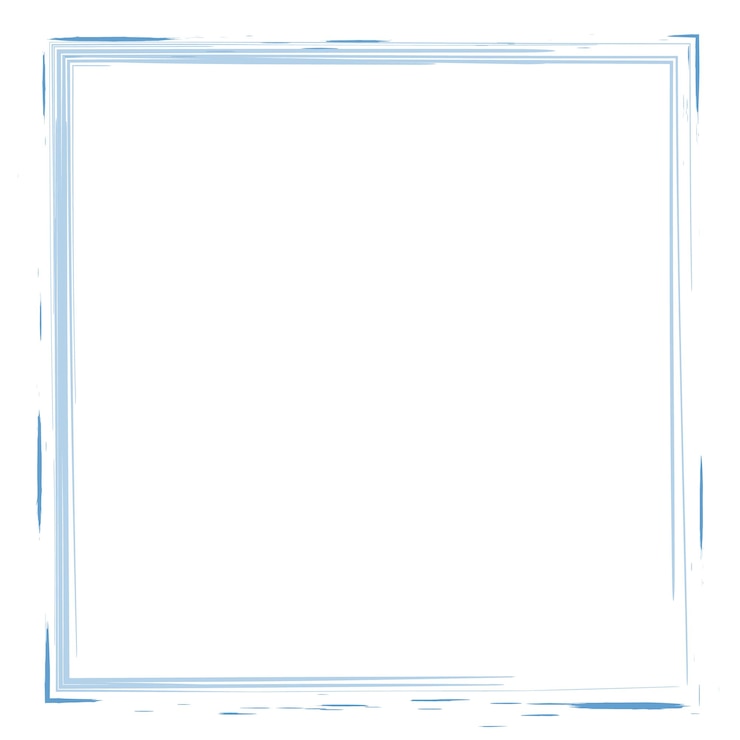 Vettore un'immagine bianca e blu di un quadrato bianco con un bordo blu