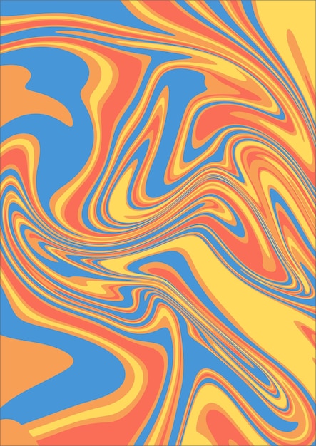 un'immagine colorata di un dipinto con il titolo il titolo in arancione e blu
