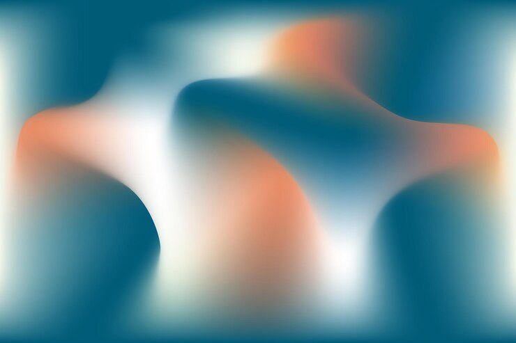 Vettore un'immagine colorata di una serie di cerchi con uno sfondo arancione chiaro e bianco