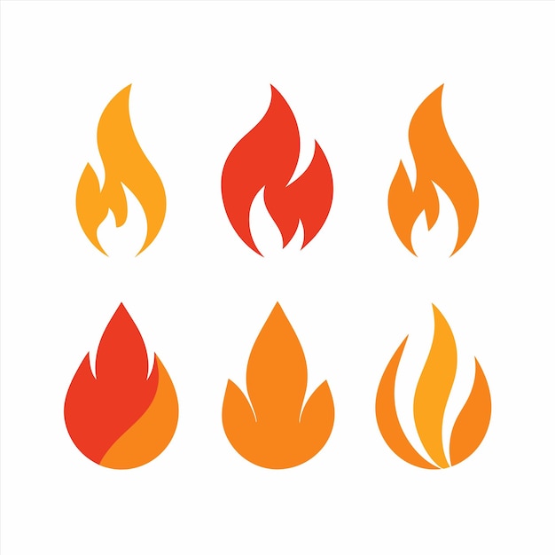un'immagine di un fuoco con fiamme arancioni e arancioni