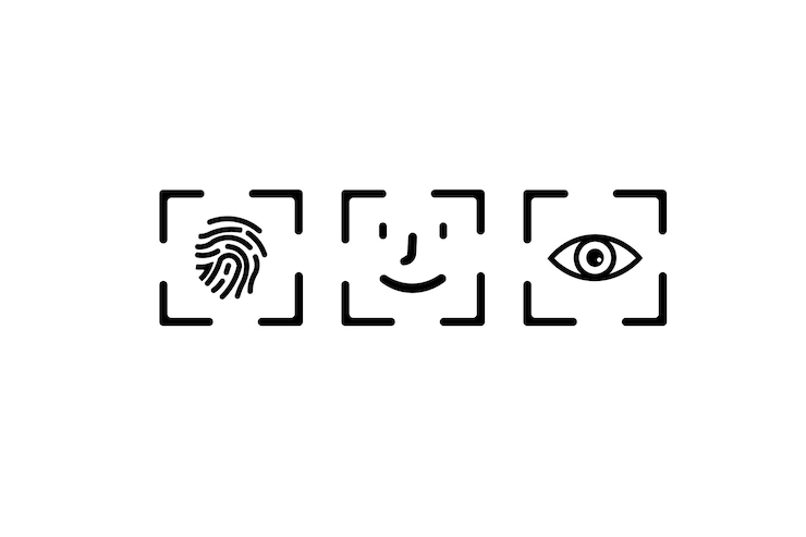 Vettore un'immagine in bianco e nero di un occhio umano e un simbolo disegnato a mano