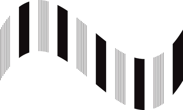 un'immagine in bianco e nero di una linea verticale con linee verticali