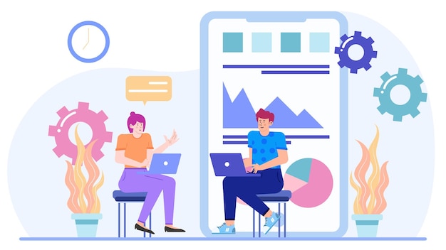 Un'imprenditrice sta facendo moduli di apprendimento elettronico e di formazione online