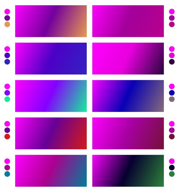 un insieme colorato di quadrati con diversi colori e colori