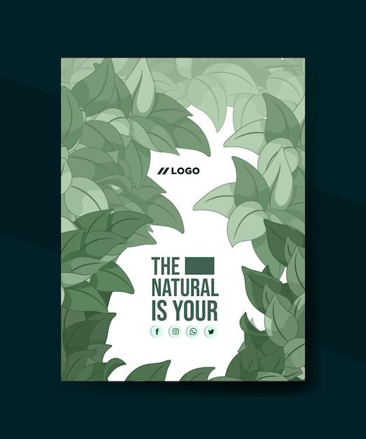 un libro verde e bianco che dice che il naturale è il tuo naturale