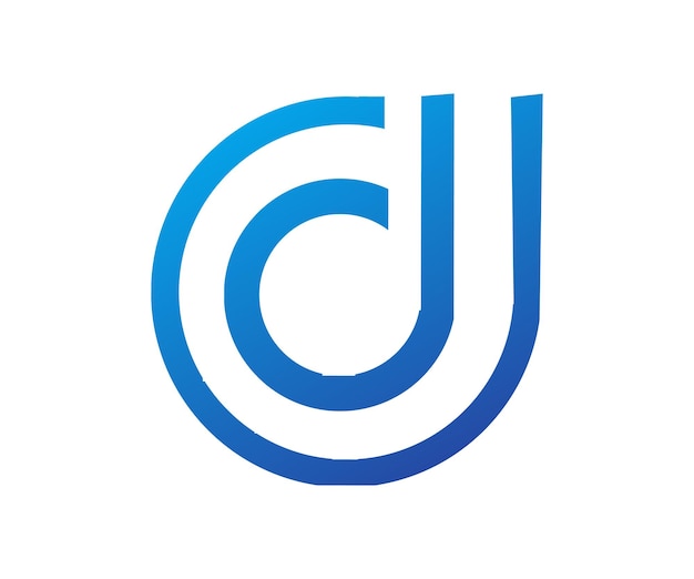un logo bianco e blu con un simbolo bianco e azzurro che dice t