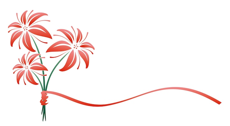 Vettore un logo del bouquet stilizzato di gigli
