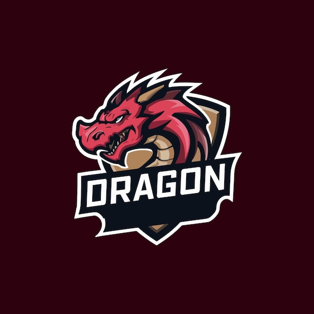 un logo del drago con un drago su di esso