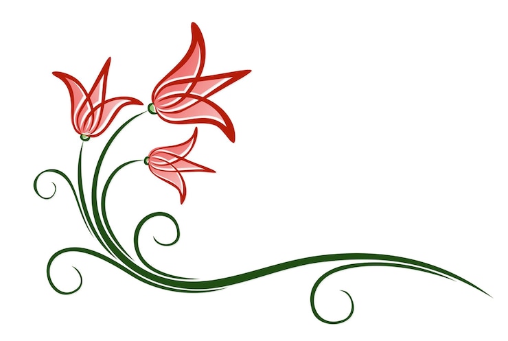 Vettore un logo del fiore stilizzato