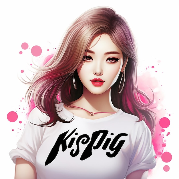 Un logo della ragazza KPOP