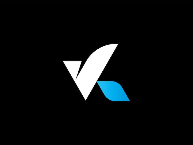Un logo in bianco e nero per un'azienda chiamata v