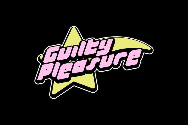 Un logo per il piacere colpevole.