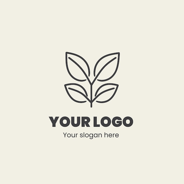 un logo per il vostro logo su uno sfondo beige