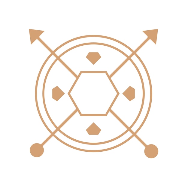 Un logo per la parola "la parola" sul fondo del cerchio"