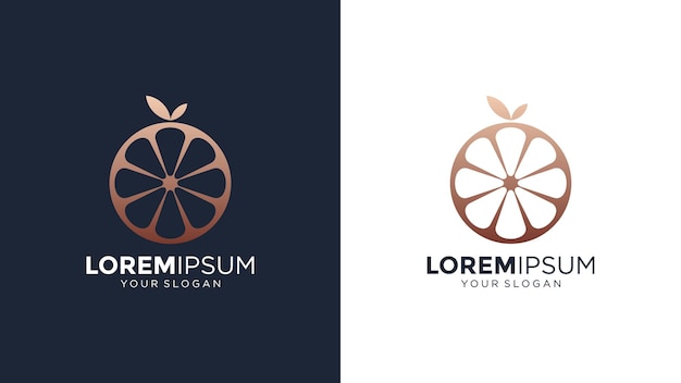 Un logo per un'azienda di frutta che è un logo di frutta.