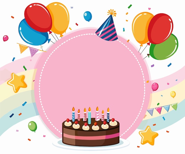 Un modello di biglietto di compleanno