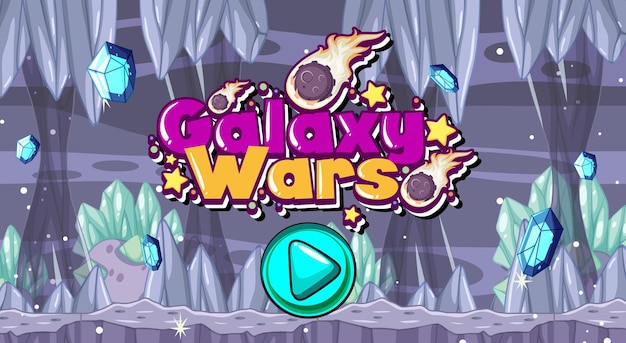 Un modello di gioco Galaxy Space Scene