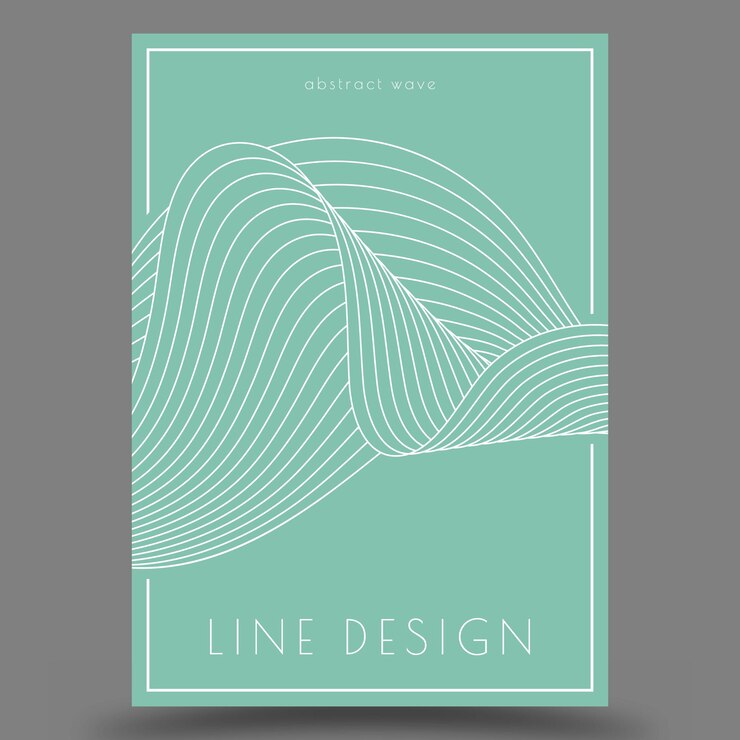 Vettore un modello di linee ondulate sfondo astratto lussuoso carta da parati di interior design tessuti opzione di packaging banner e idee di design creativo