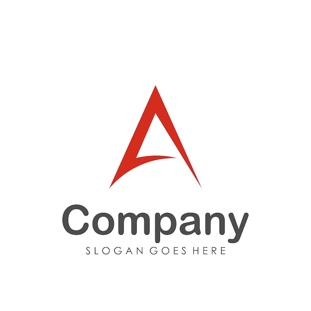 Un modello di progettazione di lettera logo astratto
