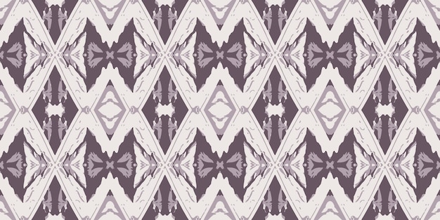 Un modello senza cuciture con un disegno geometrico in viola e bianco.