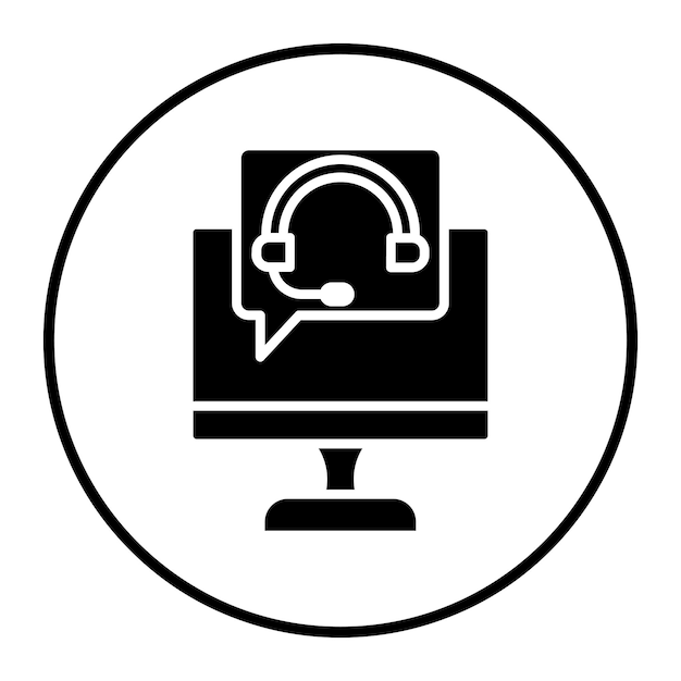 un monitor computer con un microfono e un microfone al centro