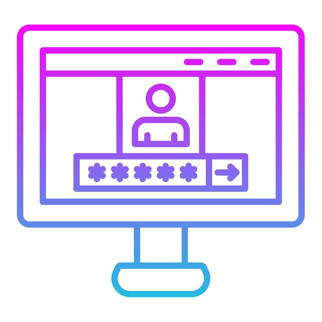 un monitor computer con uno sfondo blu e verde