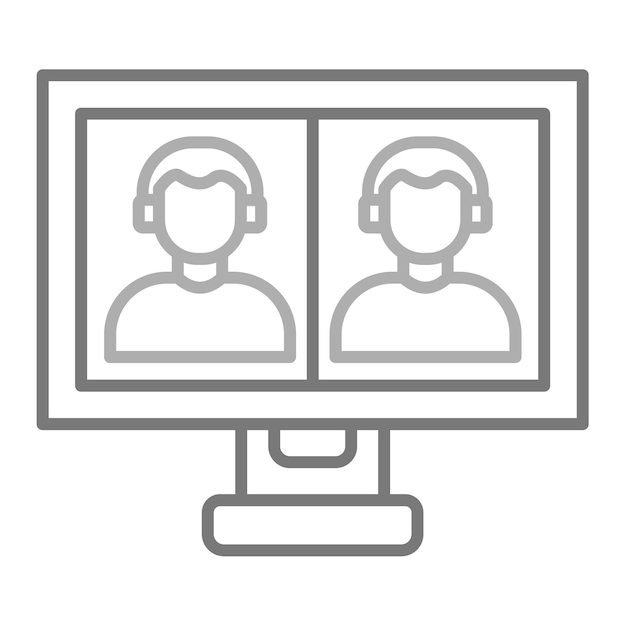 un monitor di computer con uno schermo che dice cuffie