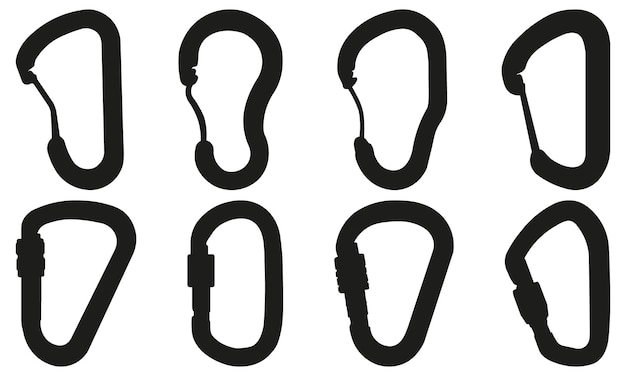 Un moschetto per una corda una clip per una corda un fermaglio per i gioielli