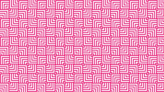 Un motivo astratto rosa e viola con linee bianche.