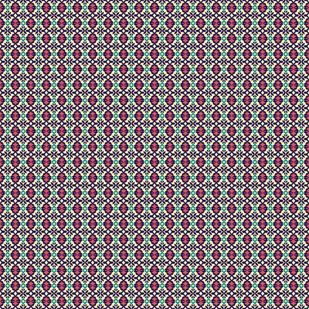 Un motivo colorato con un motivo a zigzag.
