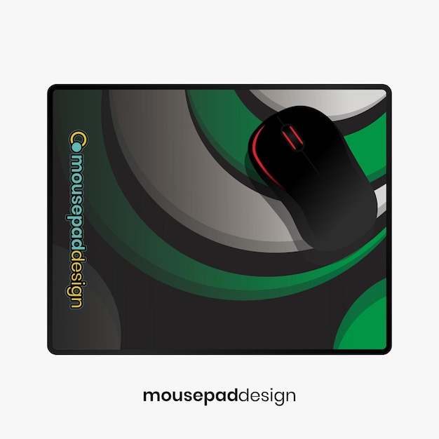 un mousepad con un disegno di mouse su di esso