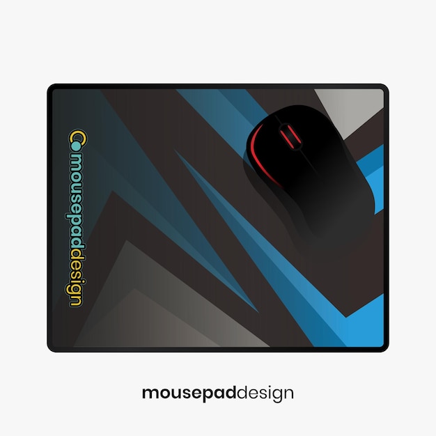 un mousepad con un disegno di mouse su di esso
