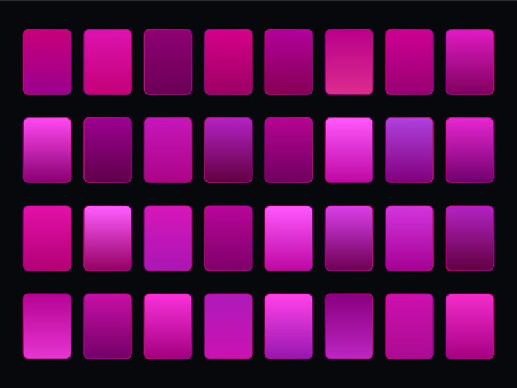 un muro di luci viola e viola con uno sfondo nero
