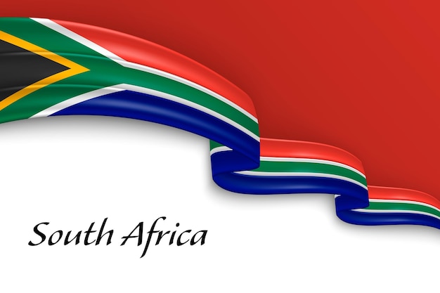 Un nastro con la bandiera del Sudafrica